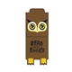 a owl (brown) custom promotional paws n claws magnetic bookmark