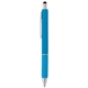 aerial view a light blue 2185 serena retractable gel stylus pen - colorjet, image 1 of 2