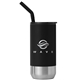 a black atlantis - 16 oz double wall tumbler - stainless with recycled rpp inner - laser