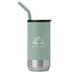 a green 5585 atlantis - 16 oz double wall tumbler - stainless with recycled rpp inner - laser