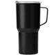 aerial view a black anchorage - 30 oz stainless steel tumbler with plastic liner - laser, image 1 of 4