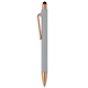 aerial view a gray cool gray 4 paris softy rose gold stylus pen, image 1 of 2