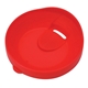 aerial view a red 12 oz orbit double walled tumbler, image 1 of 3