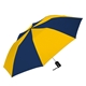 a navy/gold shed rain(tm) 44 auto - open compact umbrella