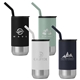 a group of atlantis - 16 oz double wall tumbler - stainless with recycled rpp inner - laser