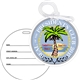 a group of kaleidoscope bag tag 3 1/2 round