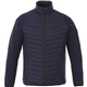 aerial view a vintage navy/vintage navy (573) mens banff hybrid insulated puffer jacket, image 1 of 4
