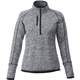 aerial view a light hthr grey/lt hthr grey (915) womens vorlage sweater knit half zip pullover jacket, image 1 of 6