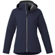 aerial view a vintage navy/hthr dk charcoal (573) womens arlington waterproof 3- in -1 jacket, image 1 of 4
