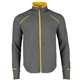 a yellow/heather charcoal (234) mens tamarack full zip performance jacket with thumb holes