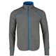 aerial view a olympic blue/heather charcoal (431) mens tamarack full zip performance jacket with thumb holes, image 1 of 5