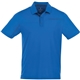 aerial view a olympic blue/steel grey (431) mens wilcox short sleeve performance polo, image 1 of 2