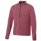 aerial view a vintage red heather/black (369) mens dege eco knit performance half zip, image 1 of 2