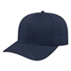 aerial view a navy flexfit 110(r) perforated performance snap back cap, image 1 of 3