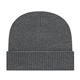 aerial view a dark heather knit cap with ribbed cuff, image 1 of 2