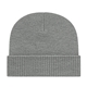 a heather knit cap with ribbed cuff