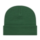 a hunter green knit cap with ribbed cuff