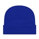 a royal knit cap with ribbed cuff