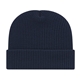a true navy ribbed knit cap with cuff