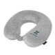 aerial view a grey brookstone comfort classic memory foam neck pillow, image 1 of 3