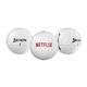 aerial view a white srixon soft feel golf ball sleeve, image 1 of 4