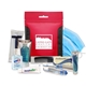 aerial view a red comprehensive ppe hygiene kit, image 1 of 2