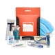 aerial view a orange comprehensive ppe hygiene kit, image 1 of 2