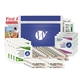 aerial view a blue personal first aid kit -50 pcs, image 1 of 2