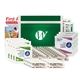 aerial view a green personal first aid kit -50 pcs, image 1 of 2
