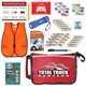 aerial view a red hybrid auto kit universal safety kit, image 1 of 2