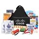 aerial view a black survival / disaster first aid kit, image 1 of 2