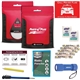 aerial view a red comprehensive auto safety kit, image 1 of 2