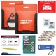 aerial view a orange comprehensive auto safety kit, image 1 of 2