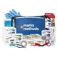 aerial view a blue emergen c first aid kit, image 1 of 2