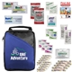 aerial view a blue water - resistant adventure first aid kit, image 1 of 2