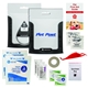 aerial view a white outdoor adventure pet first aid kit, image 1 of 2