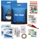 aerial view a blue outdoor adventure pet first aid kit, image 1 of 2
