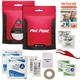 aerial view a red outdoor adventure pet first aid kit, image 1 of 2