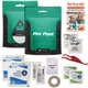 aerial view a green outdoor adventure pet first aid kit, image 1 of 2