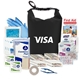 aerial view a black 2.5l waterproof drybag first aid kit, image 1 of 2