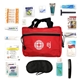 aerial view a red gold standard travel kit, image 1 of 2