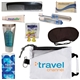 aerial view a white essential global travel kit, image 1 of 2