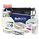 aerial view a blue go safe -60 pcs first aid kit, image 1 of 2