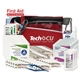aerial view a red go safe -60 pcs first aid kit, image 1 of 2