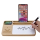 a group of bamboo 10w wireless charging base with dry erase board