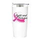 a pa-03-01 breast cancer awareness wolverine stainless steel 20 oz tumbler