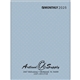 a blue ruled monthly desk planner stitched to paper cover 2026