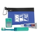 a blue premium toothbrush kit