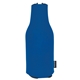 aerial view a royal zip - up long neck bottle koozie kooler, image 1 of 9