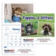 aerial view a group of puppies kittens pocket calendar, image 1 of 23